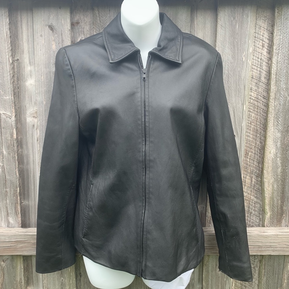 Worthington : Genuine Lamb Skin Leather : Jacket
